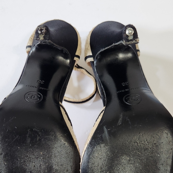 CHANEL Heels Classic Mary Jane Logo  CC‎ Ankle Strap - Picture 12 of 14